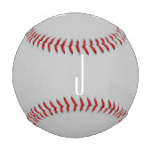 Moderne Drei-Buchstaben-Monogramm-Initialen Weiß G Baseball (Rückseite)