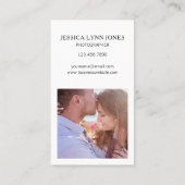 Moderne drei Fotocollage Fotograf Visitenkarte (Rückseite)