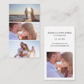 Moderne drei Fotocollage Fotograf Visitenkarte (Vorne/Hinten)