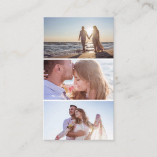 Moderne drei Fotocollage Fotograf Visitenkarte