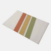 Moderne Drei Streifen aus dem Mittelalter Fußmatte (Schrägansicht)