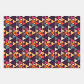 Moderne Dreieck-Quilts Geschenkpapier Set (Vorderseite)