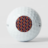 Moderne Dreieck-Quilts Golfball (Vorderseite)