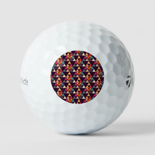 Moderne Dreieck-Quilts Golfball (Vorderseite)