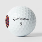 Moderne Dreieck-Quilts Golfball (Logo)