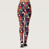 Moderne Dreieck-Quilts Leggings (Rückseite)