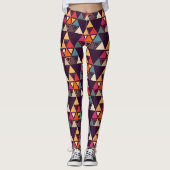 Moderne Dreieck-Quilts Leggings (Vorderseite)