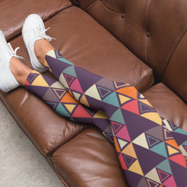 Moderne Dreieck-Quilts Leggings