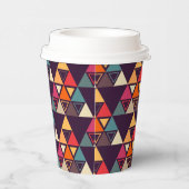 Moderne Dreieck-Quilts Pappbecher (Rechts)