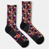 Moderne Dreieck-Quilts Socken (Rechts)