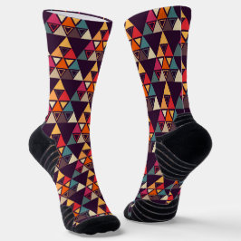 Moderne Dreieck-Quilts Socken