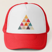 Moderne Dreieck-Quilts Truckerkappe (Vorderseite)