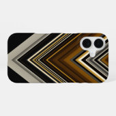 Moderne Dreiecke abstrakte und benutzerdefinierte iPhone 16 Hülle (Rückseite (Horizontal))