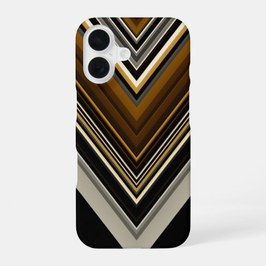 Moderne Dreiecke abstrakte und benutzerdefinierte iPhone 16 Hülle (Rückseite)