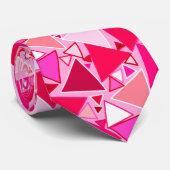 Moderne Dreiecke aus dem Mittelalter, rosa und bur Krawatte (Gerollt)