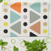 Moderne Dreiecke aus dem Mittelalter sind farbenfr Geschirrtuch (Gefaltet)