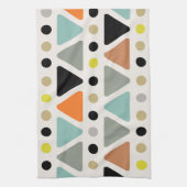 Moderne Dreiecke aus dem Mittelalter sind farbenfr Geschirrtuch (Vertikal)