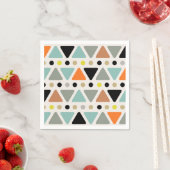 Moderne Dreiecke aus dem Mittelalter sind farbenfr Serviette (Beispiel)