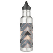 Moderne Dreiecke Edelstahlflasche (Links)