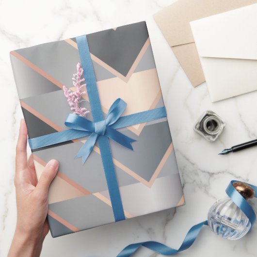 Moderne Dreiecke Geschenkpapier (Schenken)