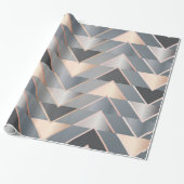 Moderne Dreiecke Geschenkpapier (Ungerollt)