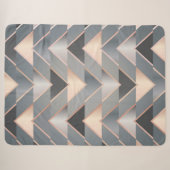 Moderne Dreiecke Sherpadecke (Vorderseite (Horizontal))