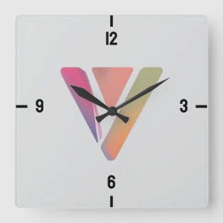 Moderne Dreiecke-Uhr Quadratische Wanduhr