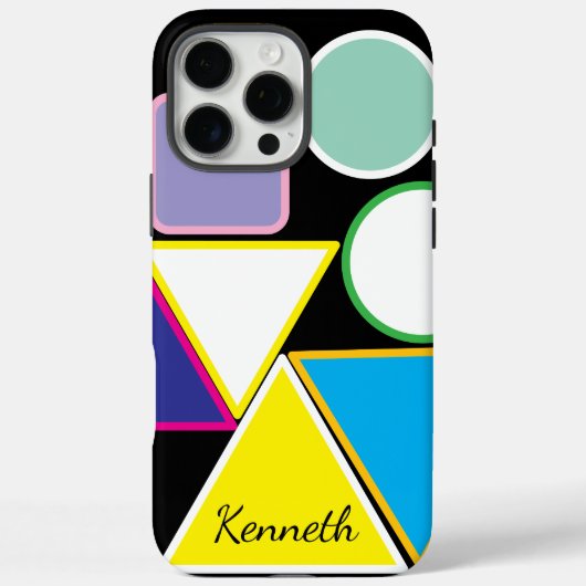 Moderne Dreiecke Vibranric Geometric Gemustert Case-Mate iPhone Hülle (Rückseite)