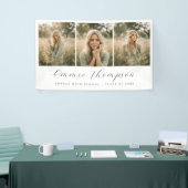 Moderne Dreier-Foto-Abschlusscollage Banner (Messeveranstaltung)