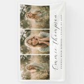 Moderne Dreier-Foto-Abschlusscollage Banner (Vertikal)