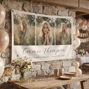 Moderne Dreier-Foto-Abschlusscollage Banner