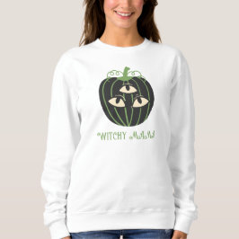 Moderne Dreier-Mit Augen Kürbiskürbis Halloween-Ma Sweatshirt