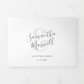 Moderne Dreifach-Einladung Dreifach Gefaltete Einladung (Cover)