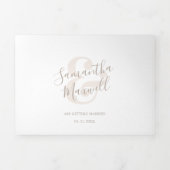 Moderne Dreifach-Einladung Dreifach Gefaltete Einladung (Cover)