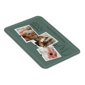 Moderne Dreifach-Fotocollage mit Zickzack-Muster i Magnet (Rechte Seite)