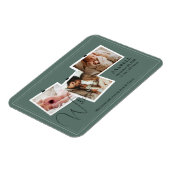 Moderne Dreifach-Fotocollage mit Zickzack-Muster i Magnet (Linke Seite)