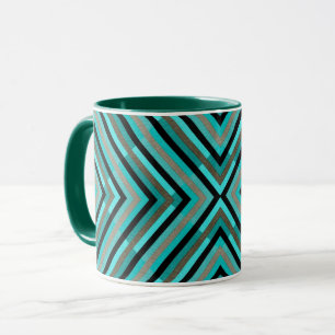Moderne, dreistöckige Schattierungen mit grünem Mu Tasse