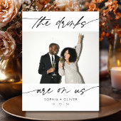 Moderne Drinks sind auf US-Kalligrafie Script-Foto Poster