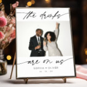 Moderne Drinks sind auf US-Kalligrafie Script-Foto Poster