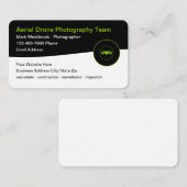 Moderne Drohnenfotografie Neue Visitenkarten Visitenkarte (Vorne/Hinten)