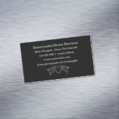 Moderne Drohnenfotografie und Videografie Magnetische Visitenkarte (Beispiel)