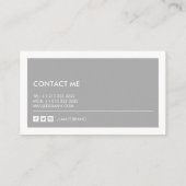 Moderne Drohnenfotografie Visitenkarte (Rückseite)