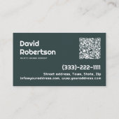 Moderne Drohnenscanning Skyline Fotografie Visitenkarte (Rückseite)