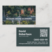 Moderne Drohnenscanning Skyline Fotografie Visitenkarte (Vorne/Hinten)