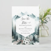Moderne, druckbare Hochzeit Save The Date (Stehend Vorderseite)