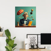 Moderne, druckbare Illustrationsinnovatoren für Co Poster (Heimbüro)