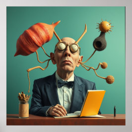 Moderne, druckbare Illustrationsinnovatoren für Co Poster