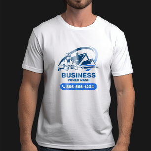 Moderne Druckreinigung Kraftwäsche Hausreinigung T-Shirt