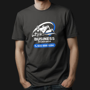 Moderne Druckwäsche-Hausreinigung mit Hochdruckrei T-Shirt