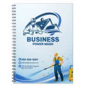 Moderne Druckwäsche Power Waschhaus Reinigung Notizblock (Vorderseite)